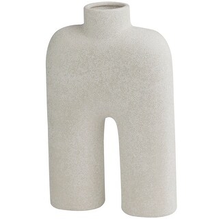 Ceramic Abstract Rounded Arched Decorative Vase with Glossy Speckles ...