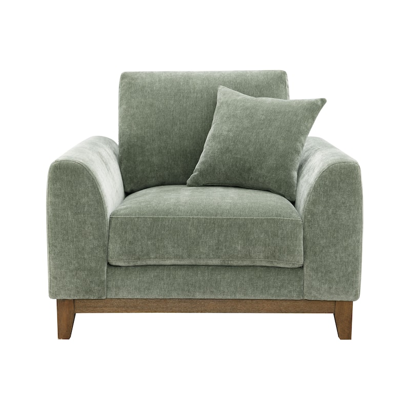 Furniture of America Lurek Mid Century Modern OEKO TEX Chenille Arm Chair