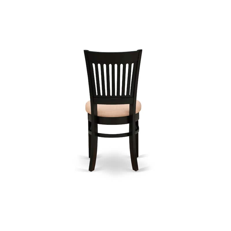 East West Furniture Vancouver Dining Room Chairs - Dining Chairs, Set of 2,(Finish & Seat Type Options)