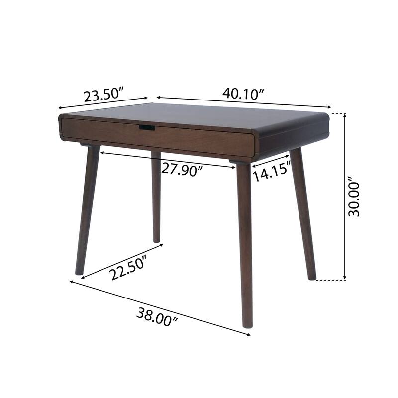 Wood Writing Desk with large drawers,Computer Table for Home Office Workspace or Entryway