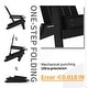 preview thumbnail 5 of 10, WINSOON All Weather HIPS Outdoor Set of 8 Folding Adirondack Chairs Garden Patio Chairs Fire Pit Chairs