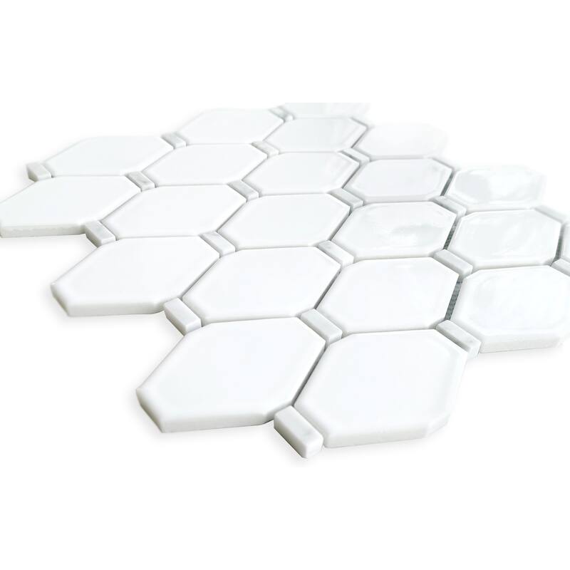 Altair Badajoz Honeycomb Glass Mosaic Floor and Wall Tile