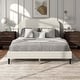 preview thumbnail 1 of 58, Furniture of America Gail Modern White Boucle Adjustable Queen-Size Platform Bed