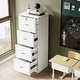 preview thumbnail 31 of 34, 4 Drawer Wood File Cabinet with Lock for Home Office