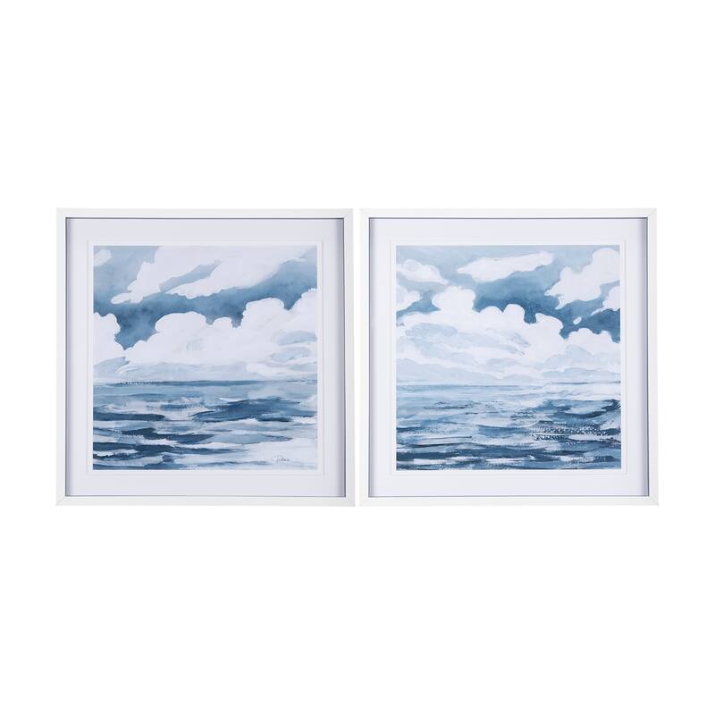 Clouds and Sea II Framed Art Print