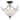 Flush Mount Ceiling Light - 14" Bronze Finish White Glass Shade - 86.75