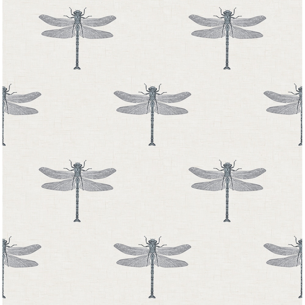 Seabrook Designs Catalina Dragonfly Unpasted Wallpaper