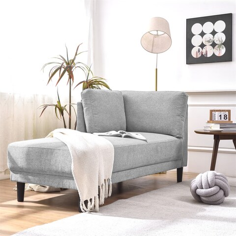 Merax 65" Modern Fabric Chaise Lounge Couch