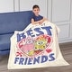 preview thumbnail 2 of 8, Nickelodeon Spongebob Squarepants Valentine's Day Silk Touch Sherpa Throw Blanket