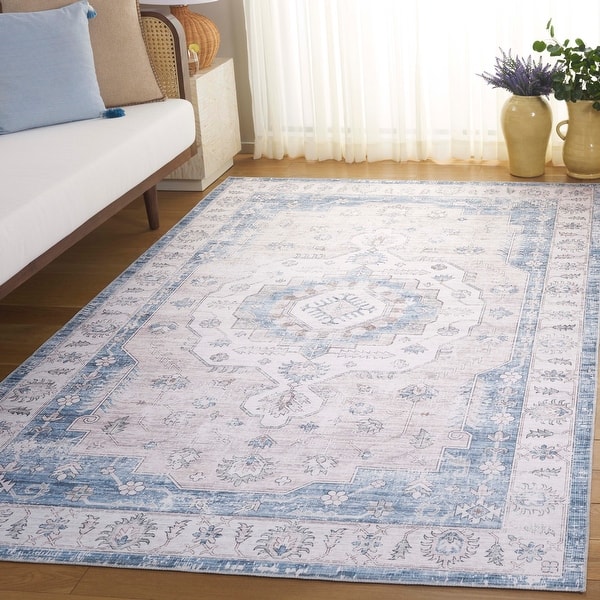 slide 2 of 8, SAFAVIEH Arizona Sevtap Vintage Rug 8' x 10' - Grey/Blue - Rectangle