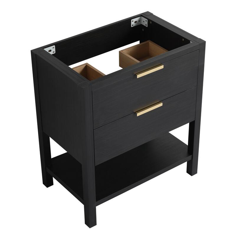 GDFStudio - Everett Modern Freestanding Bathroom Vanity with Dual Soft-Close Drawers