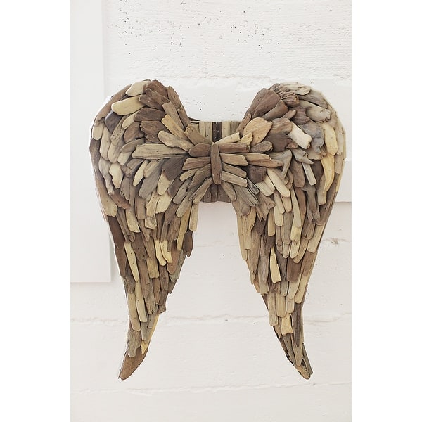 slide 2 of 8, Driftwood Angel Wings 19" x 5.75"