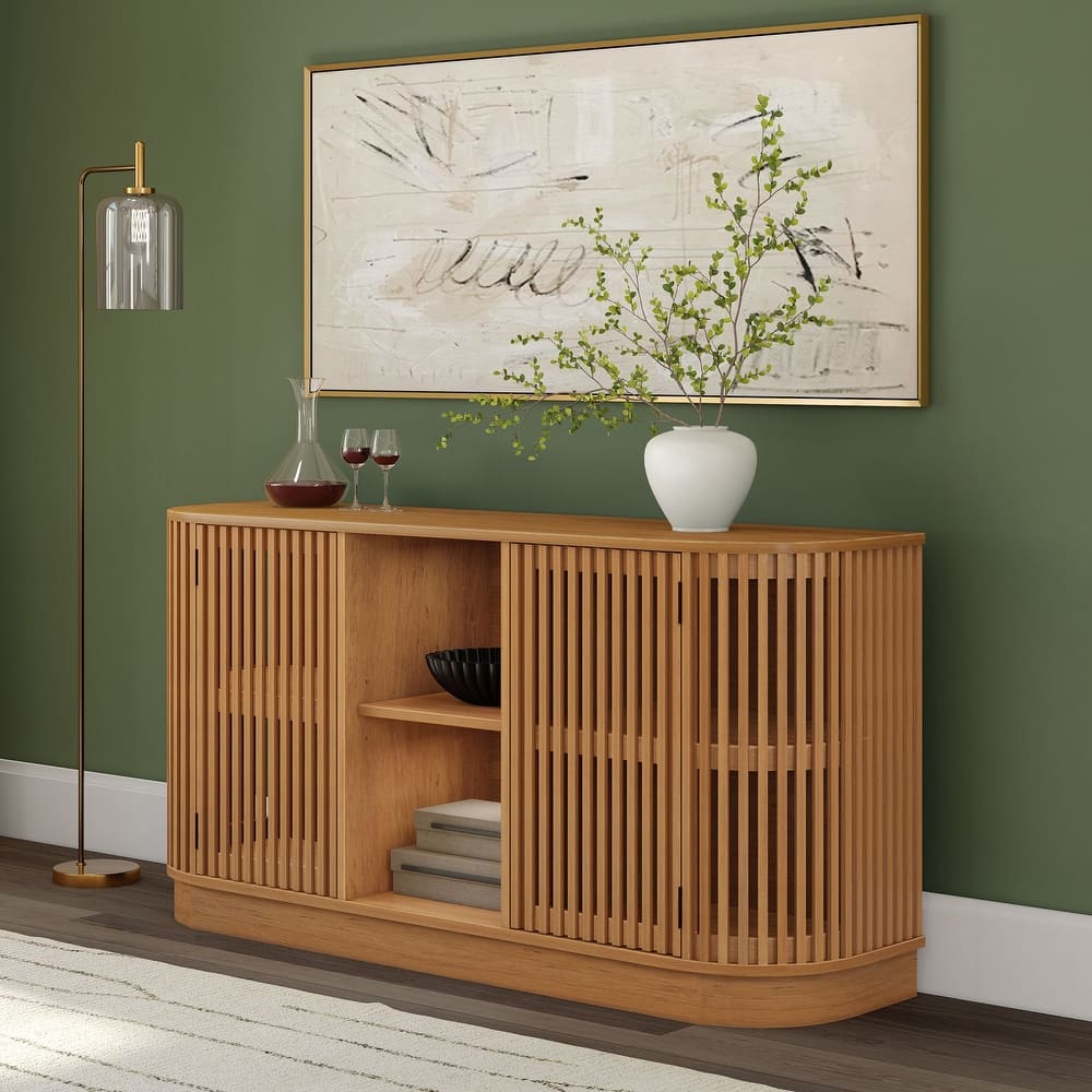 Plank and Beam Contour 2-Door Sideboard/TV Stand with Shelf