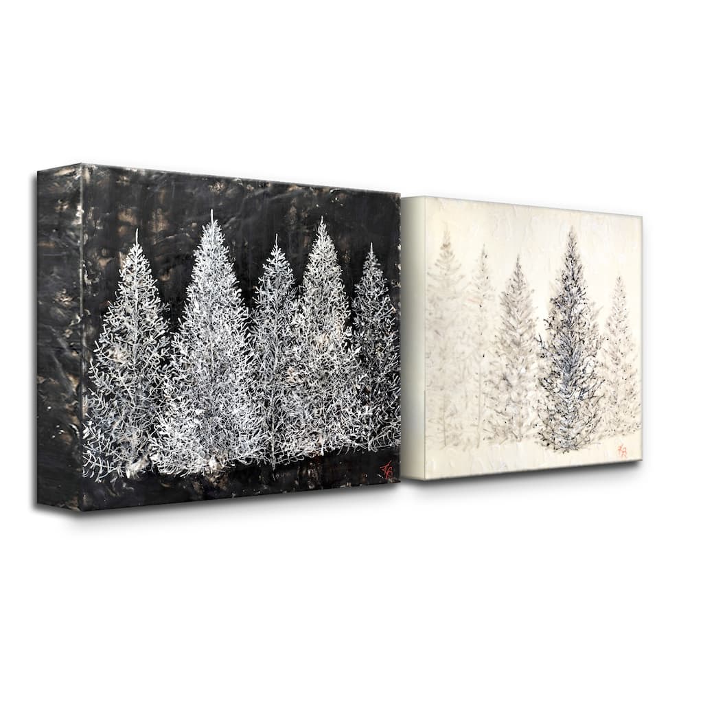 'Monoscape XXVII' 2 Piece Wrapped Canvas Wall Art Set by Karen Biery