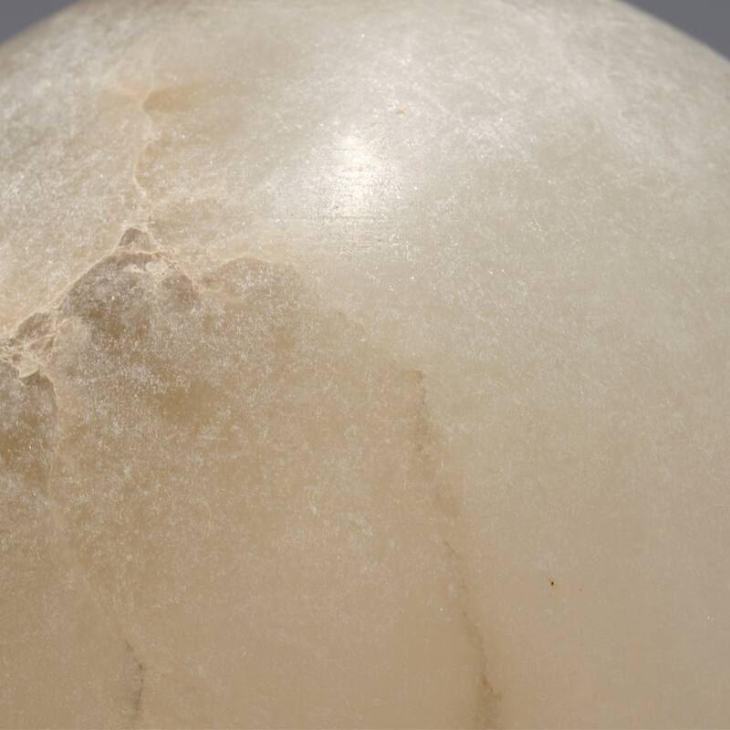Jamie Young Holt Alabaster Table Lamp with Linen Shade