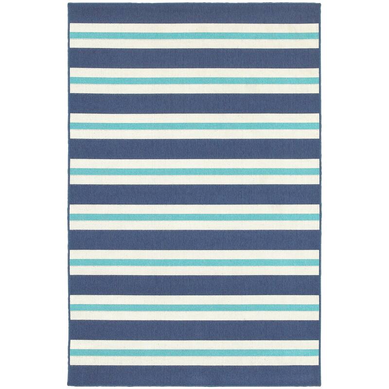 Style Haven Martinique Horizontal Multi-Striped Area Rug
