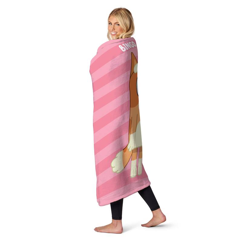 Bluey Roll Call Bingo Silk Touch Throw