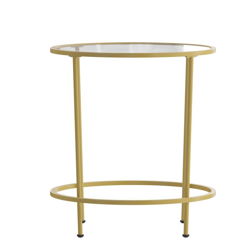 Signature Design by Ashley Coylin End Table Tempered Glass Table