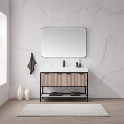 Marcilla 48 in. Single Sink Bath Vanity with Stone Sink Top