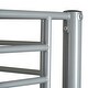 preview thumbnail 2 of 8, Iron Bed Bunk Bed with Ladder for Kids Twin Size Grey