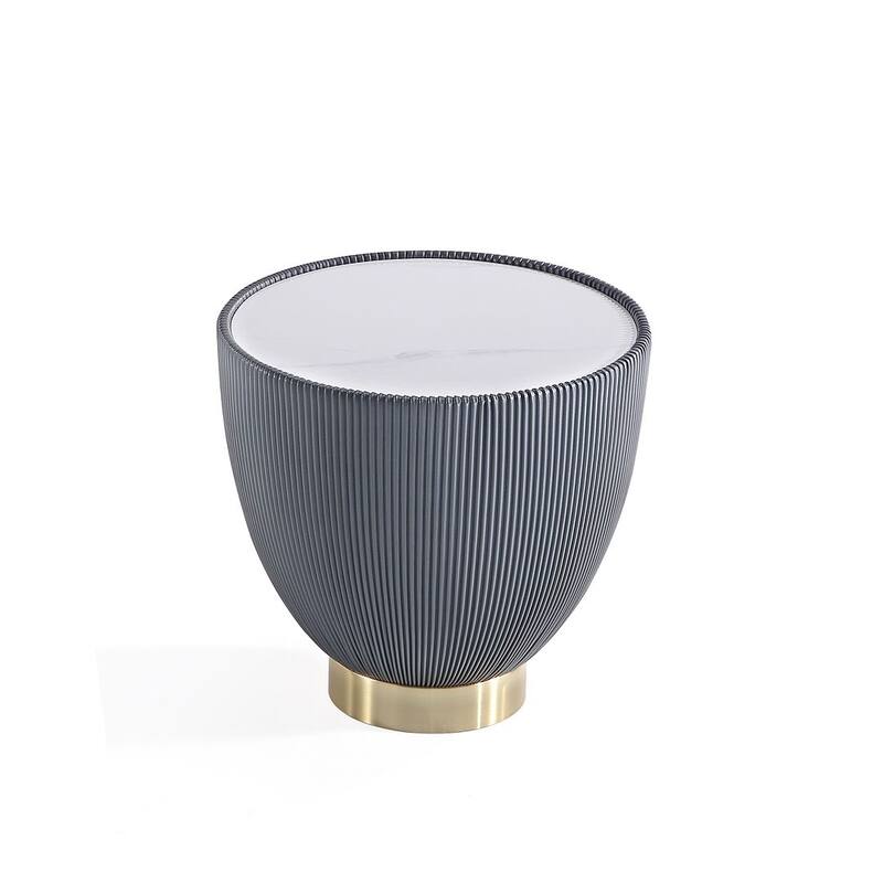 Manhattan Comfort Modern Anderson 2.0 Upholstered End Table Set