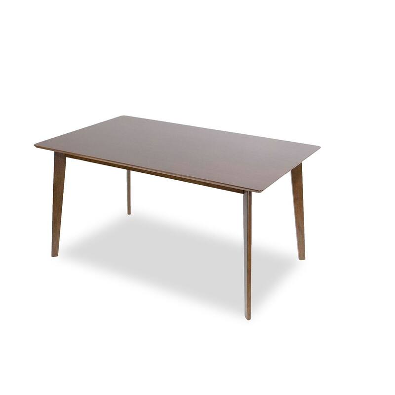 GDFStudio - Carlos Modern Solid Wood 60" Dining Table with Beveled Edges