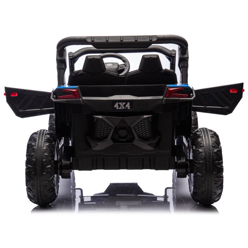 24V 2-Seater Kids Ride On UTV W/Parents Remote Control,4-Wheel Suspension,Slow Start,Large wheel,Anti-collision bar,LED