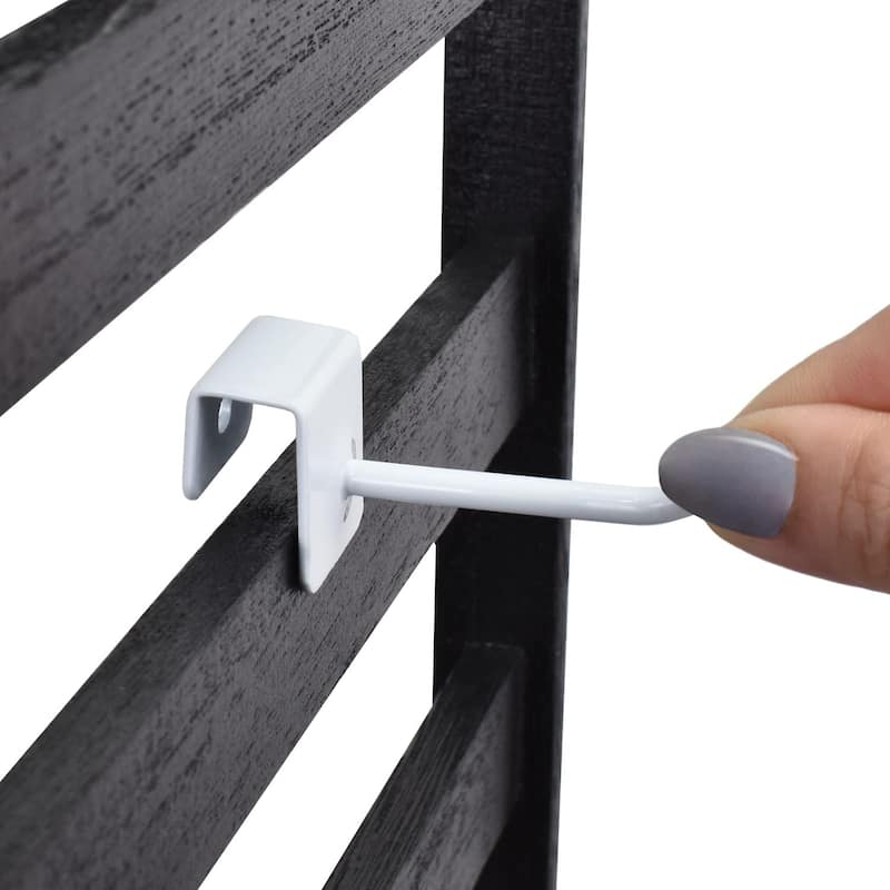 24 Pcs Small Metal Panel Hook Hanger - S