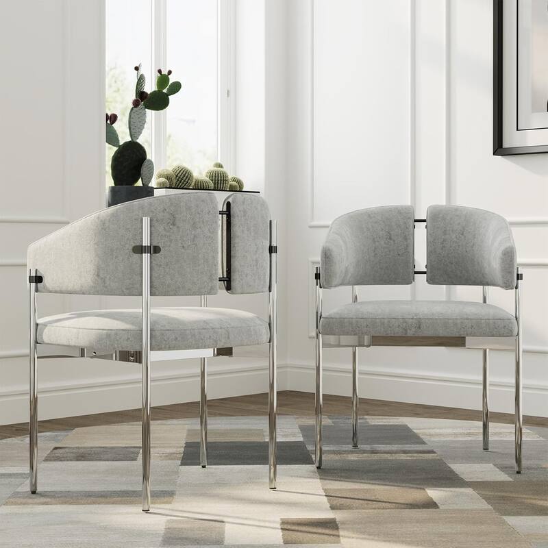 Classic and Luxurious Barrel Dining Chairs with Arms