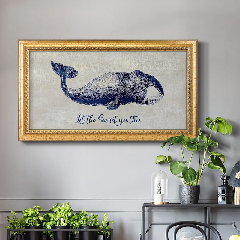 Let The Sea Set You Free Premium Framed Canvas- Ready to Hang