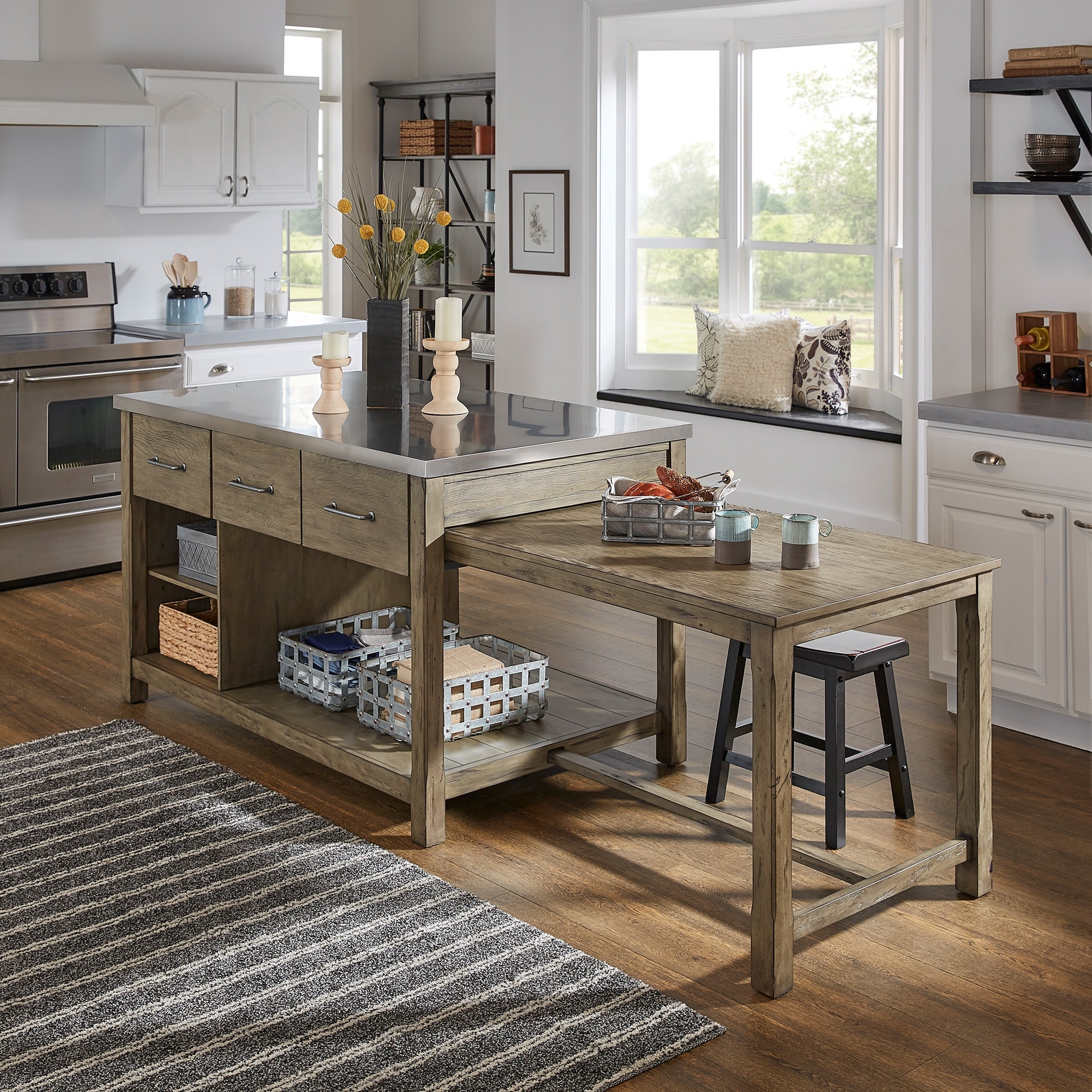 Extendable hotsell island table