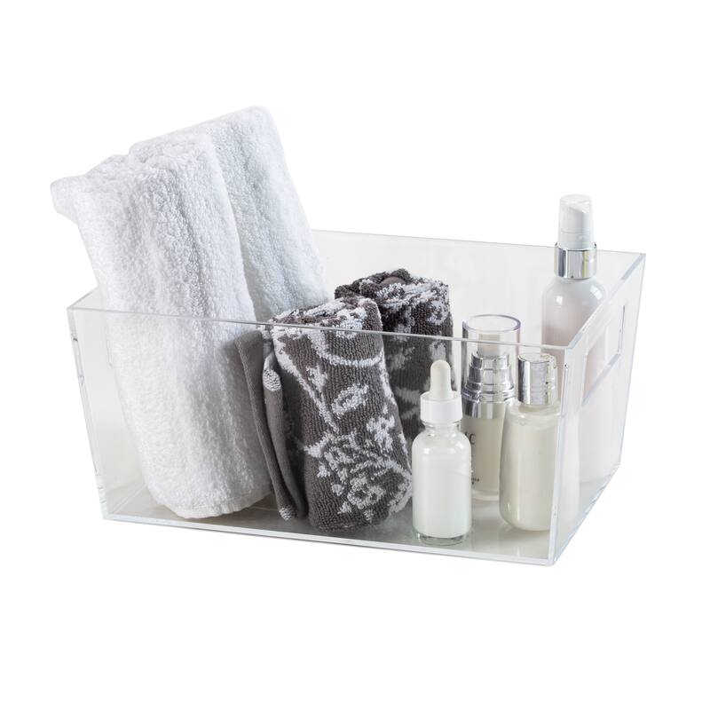 Simplify Medium Storage Bin in Clear - 11.5" x 5.25" x 7.5"