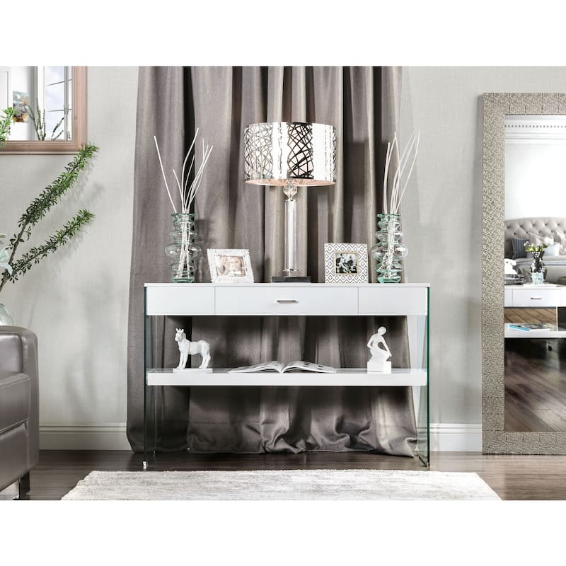 Leden Contemporary 47-inch Wood 1-Shelf Sofa Table by Furniture of America