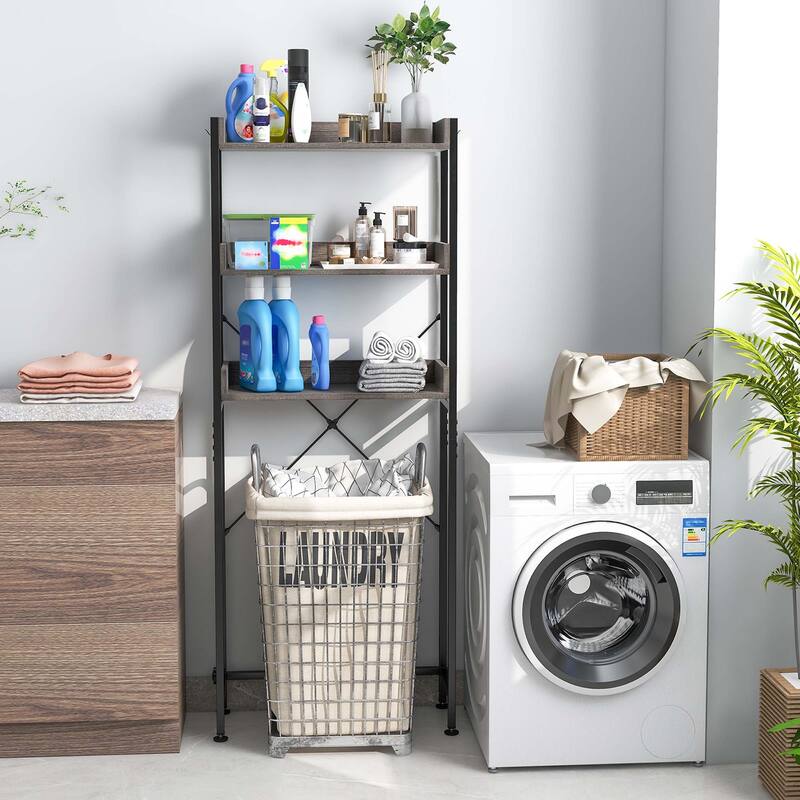 Costway 3-Tier Over-The-Toilet Bathroom Shelf Metal Frame Space Saver - See Details