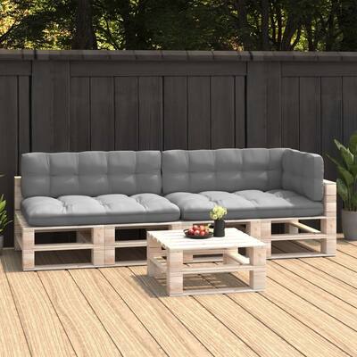 Pallet Sofa Cushions 5 pcs Gray
