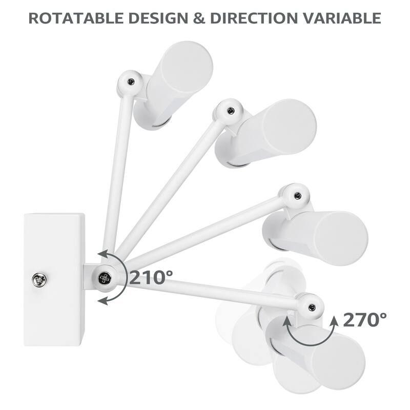 LED Picture Light, Swivel Metal Artwork Lamps, 2700K/3000K/4000K - 2PACK