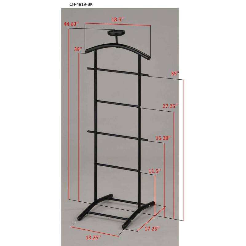 Modern Valet Stand with Sleek Metal Frame