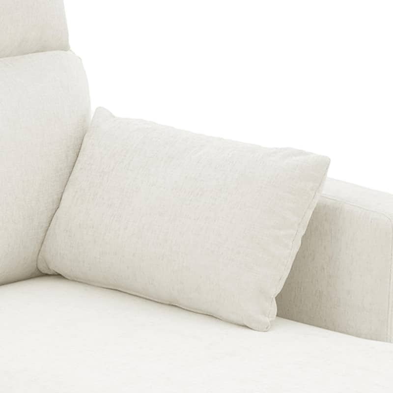 116" Chenille Sectional Sofa Couch With 2 Extra Wide Chaises For Livingroom