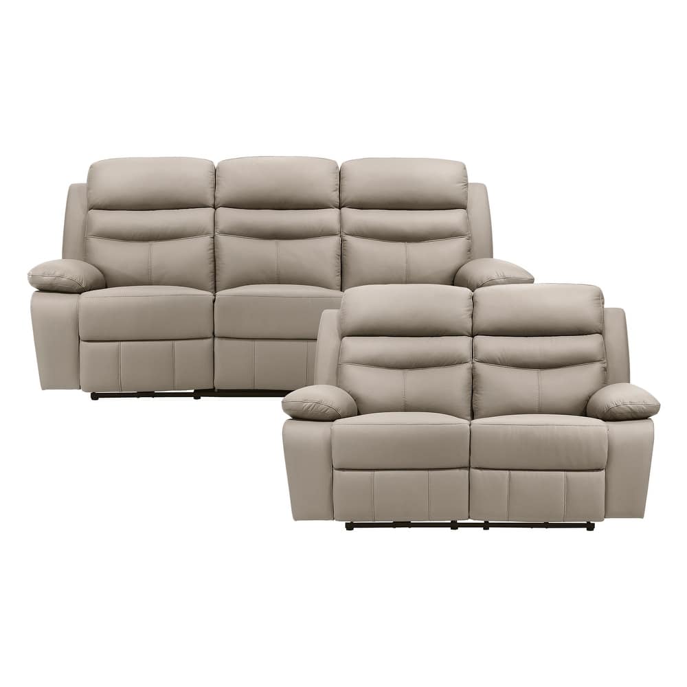 Fremont & Park Peperomia 2-Piece Leather Match Power Reclining Sofa Set