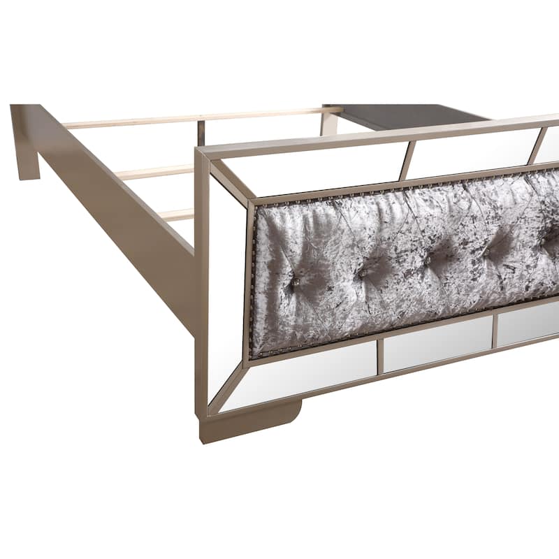 Hollywood Hills Velvet Tufted Bed