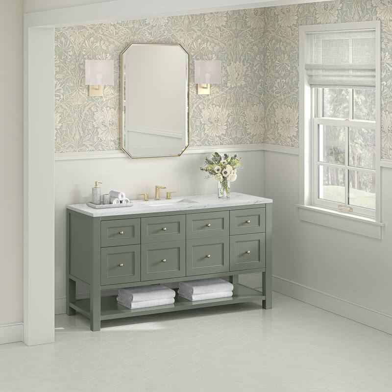 Breckenridge 60" Single Vanity, Smokey Celadon - 60S