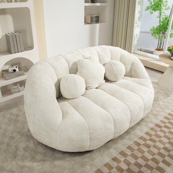 Bean Bag Lazy Sofa Durable Comfort Lounger High Back Chair Couch