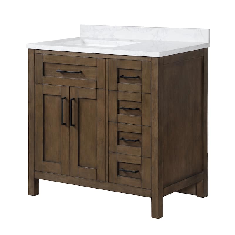 OVE Decors Tahoe 36 in. Almond Latte Vanity