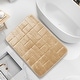 preview thumbnail 125 of 131, Clara Clark Ultra Soft Non Slip and Absorbent Bath Rug - Tiled Velvet Memory Foam Bath Mat Large - Beige Cream