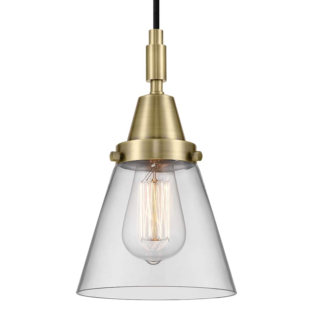 Innovations Lighting 447-1P-G62 Cone 6" Wide Mini Pendant with Clear