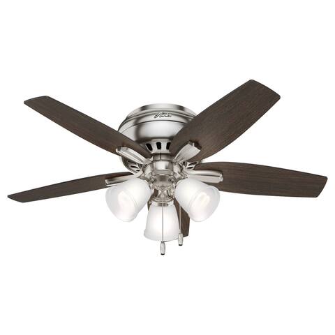 Hunter 42" Newsome Low Profile Ceiling Fan w/ 3-Light LED Light Kit and Pull Chain
