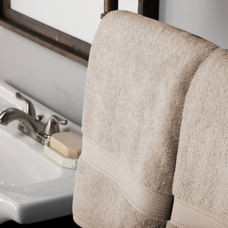Superior Egyptian Cotton Pile Heavyweight Bath Towel Set of 2