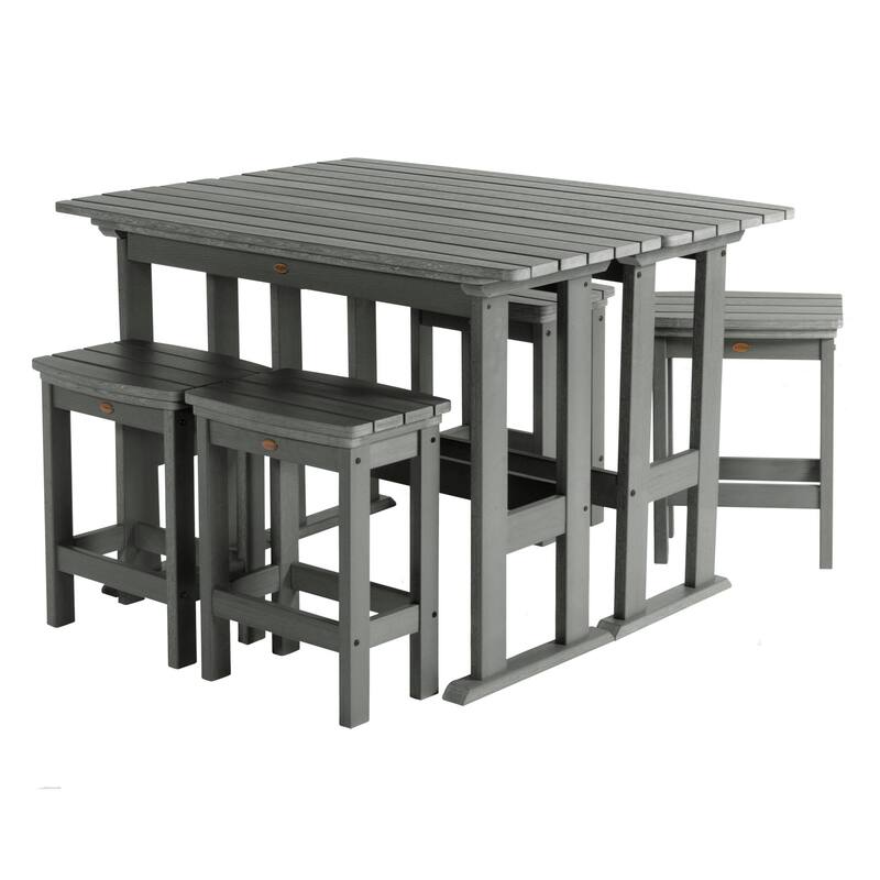 Lehigh 6-Piece Outdoor Balcony Set - Counter-height