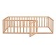 preview thumbnail 18 of 34, Wood Floor Bed Frame with Fence Versatile Daybed for Kids' Rooms and Guest Spaces