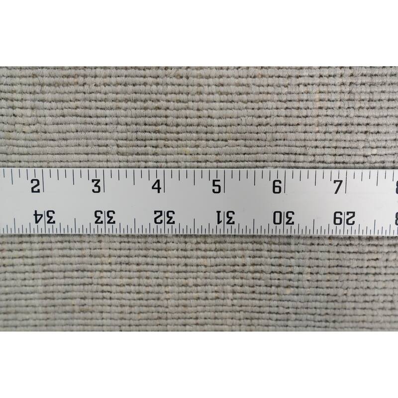 Hand Knotted Oriental Viscose Silk Carpet Modern Modern Greys & Charcoal Abstract Area Rug - 11' 4'' X 8' 1''